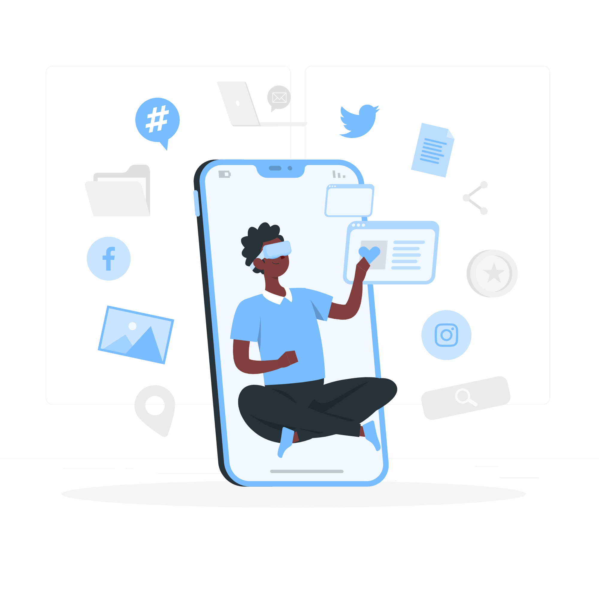 A design team planning a business website